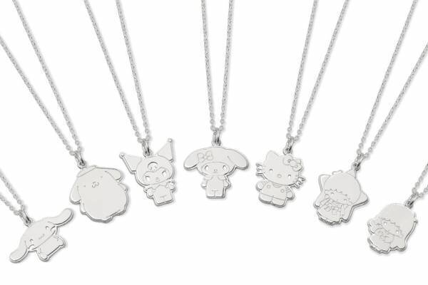 IVXLCDM×サンリオ、ハローキティやシナモロールのシルバーネックレス&指輪 - 伊勢丹新宿で