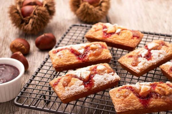 焼きたてフィナンシェ「ノワ・ドゥ・ブール」マロングラッセ×フランボワーズの限定フィナンシェ