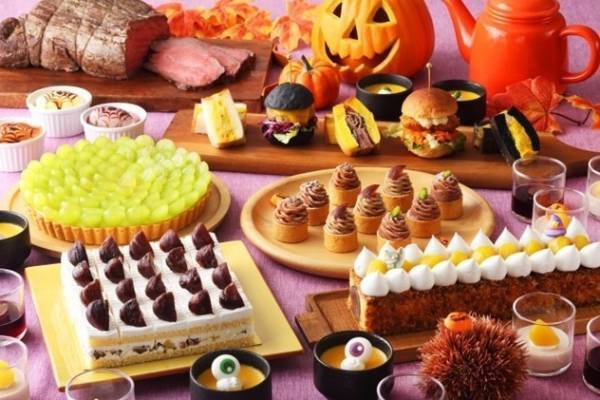 ホテルニューオータニ幕張“栗＆ぶどう”ハロウィーンスイーツ、「生絞りアイスモンブラン」も