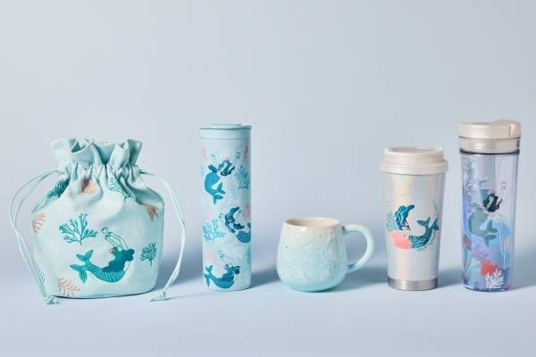スターバックス“サイレン＆サンゴ”新作グッズ、“海”のようなグラデーションマグやきらめくタンブラー