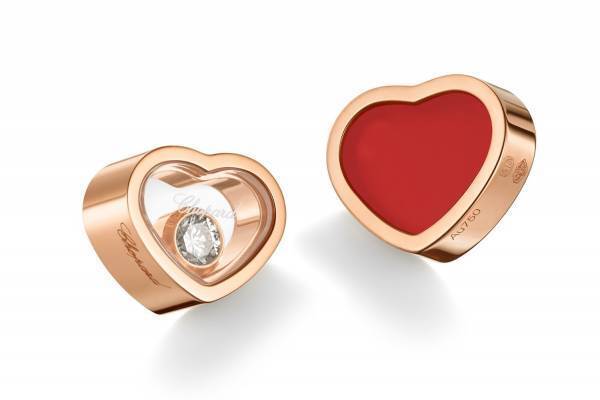 ショパール新作ジュエリー「マイ ハッピーハート」カーネリアンが輝くリングやピアス