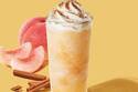 スターバックス ティー & カフェ新作「ピーチ & マジェスティック チャイ ティー フラペチーノ」
