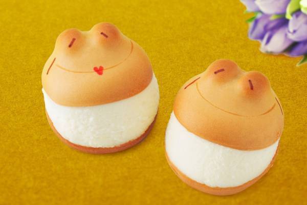 敬老の日スイーツ“じぃじ＆ばぁばトッツォ”、名古屋銘菓「カエルまんじゅう」をマリトッツォ風に