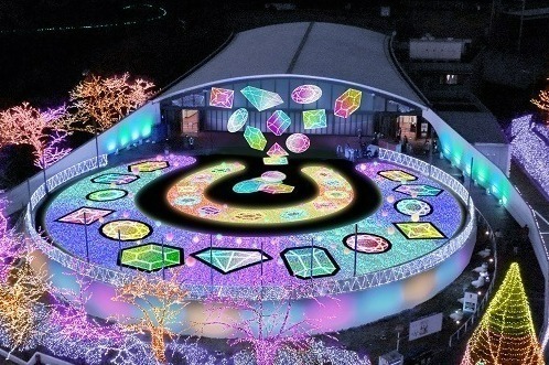 よみうりランド“宝石色”イルミネーション「ジュエルミネーション」光のトンネル＆噴水ショーなど