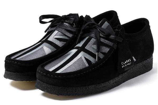 クラークス オリジナルズの新旗艦店が大阪・心斎橋に、ユニオンジャックをあしらった限定シューズも