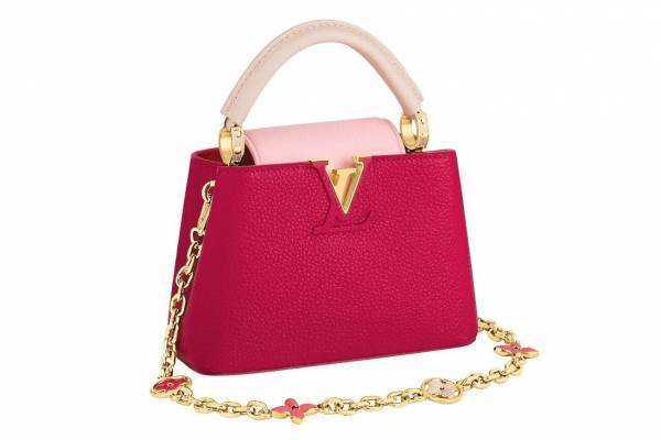 ルイ・ヴィトンのアイコンバッグ「カプシーヌ」新作”フラワーモチーフ”のゴールドチェーン付き