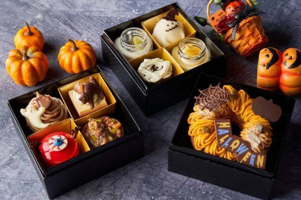 渋谷エクセルホテル東急のハロウィンボックス、おばけ型の大福&目玉ムースなど9種のスイーツ入り