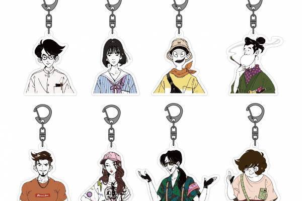 「四畳半タイムマシンブルース展」池袋パルコで、中村佑介の原画や設定資料を展示＆アクスタなどグッズも