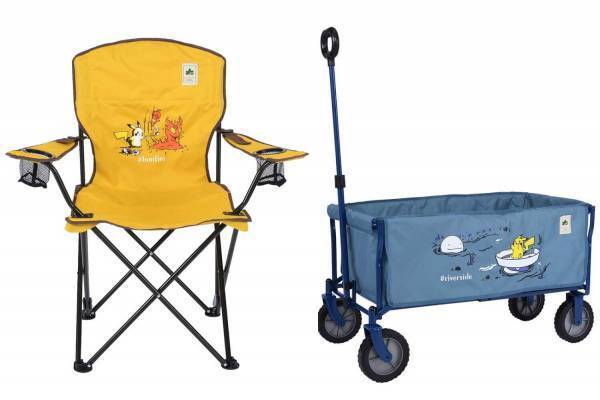 ポケモンセンター×ロゴスの第2弾コラボ、ポケモンデザインのキャリーカートやチェア