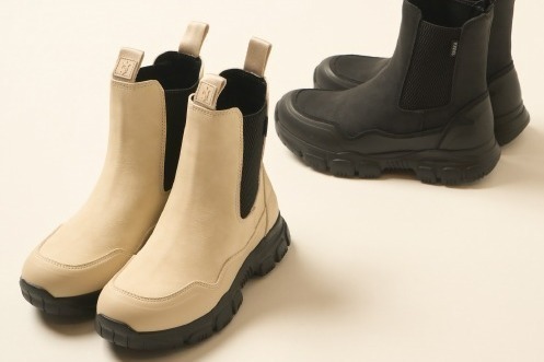 リリー ブラウン×シャカ“マットな質感”の高機能サイドゴアブーツ、オフホワイトやブラックで