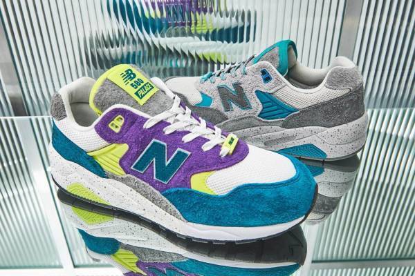 パレス スケートボード×ニューバランス、スニーカー「MT580」を90'sのノスタルジックな配色で