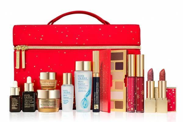 エスティ ローダー22年クリスマスコフレ、“名品コスメ”現品入りメイクアップ＆スキンケアセット