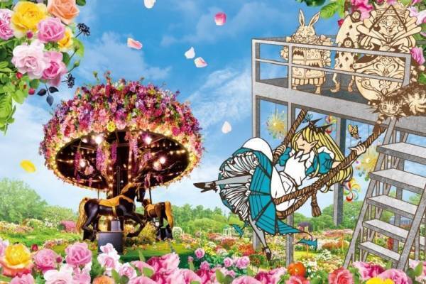 京成バラ園で「不思議の国のアリス」の世界観を楽しむ秋イベント、多彩な秋バラが見頃に