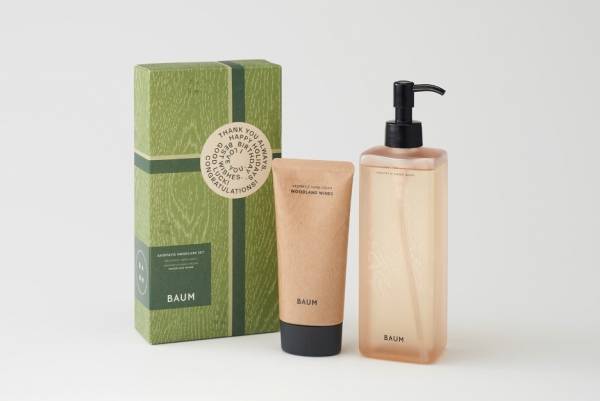バウム2022年クリスマスコフレ、“樹木の香り”のハンドクリーム&ハンドソープがセットに