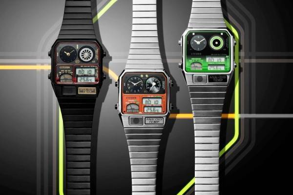 シチズンコレクション“鉄道開業150周年記念ウォッチ”人気車両モチーフの「アナデジテンプ」