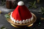 シェラトン都ホテル東京22年クリスマスケーキ、真っ赤な”サンタの帽子”型のチーズケーキ