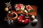 シャングリ・ラ 東京のクリスマスケーキ22年、“真っ赤なリース型”ムース＆濃厚マロンチョコケーキ