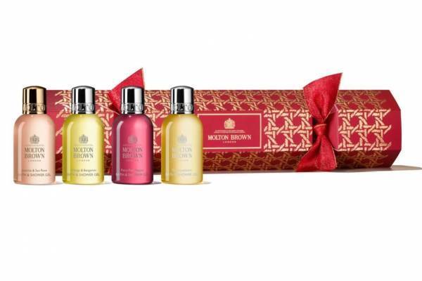 モルトンブラウン22年クリスマスコフレ第2・3弾、“クラッカー型ボックス入り”バス＆シャワージェル
