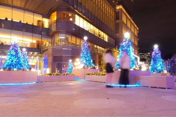 日比谷“魔法のようなオーロラカラー”イルミネーション2022、東京ミッドタウン日比谷の隠れスポットも