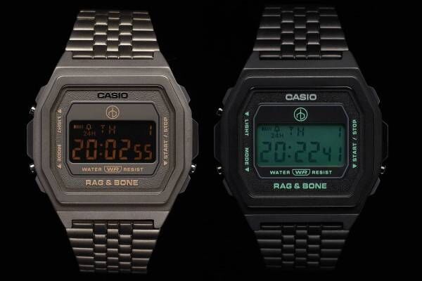 ラグ ＆ ボーン×カシオの限定腕時計「A1000」のソリッドな質感をミリタリー調カラーで