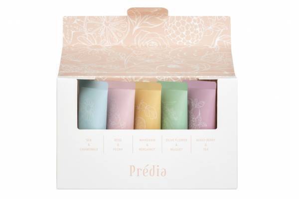 プレディア22年冬ボディケア、"ベリー＆紅茶の香り”のハンドクリーム＆泥スパ体感セットなど