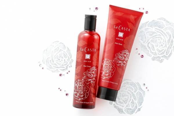 ラ・カスタ22年クリスマスコフレ「ジュエルローズ」“ジュエリー”のようなツヤ髪へ導くヘアケアセット