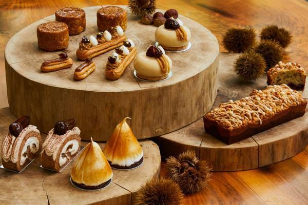 アンダーズ 東京の栗スイーツ、カシスジュレ入りモンブラン＆ほうじ茶マロンムースなど