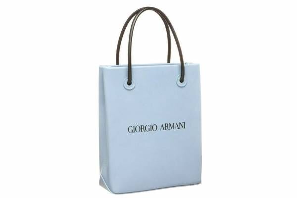 ジョルジオ アルマーニからペールブルーの“ショッピングバッグ”、小田急新宿で先行販売