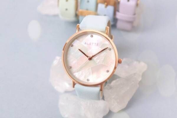 アレットブランの腕時計「リリーコレクション」に“選べる33色”のパステルカラーベルト