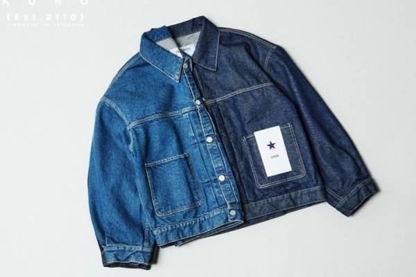 コンバース トウキョウ×クロのデニムジャケット、バックに“星”モチーフを刺繍