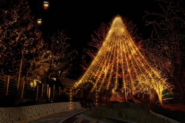 神戸布引ハーブ園”ボタニカル×古城”のクリスマス、高さ25mの巨大ツリー&amp;クリスマスマーケット