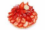 カフェコムサ22年クリスマス、”あまおう”たっぷりケーキ&”まるで花束”フルーツケーキ