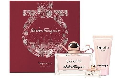 サルヴァトーレ フェラガモの22年クリスマスコフレ、フルーティな人気香水＆ボディローション