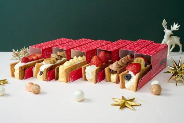 クラフトバターパイ専門店「バターホリック」クリスマス限定“いちご＆バナナ”のフルーツパイなど