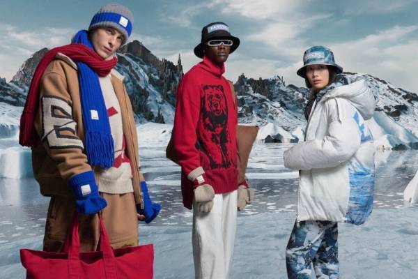 エンポリオ アルマーニ”北極圏の自然美”着想の新作ウェア、氷河モチーフのジャケット&パンツ