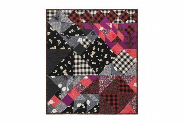 A.P.C.“空・雲・海”テーマの幾何学模様キルト＆クッション、タータンチェック×千鳥格子など