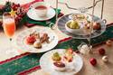 ホテル日航大阪「クリスマスアフタヌーンティー」”赤鼻のトナカイ”ムース&抹茶のツリータルト