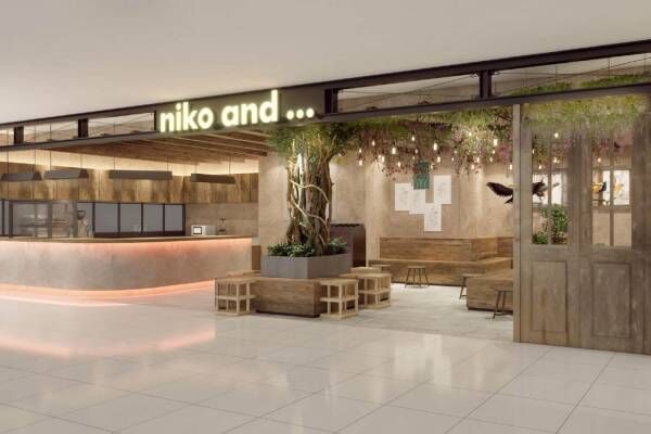 ニコアンドが二子玉川ライズ・ショッピングセンターにフルカテゴリー展開の大型店舗、カフェも併設