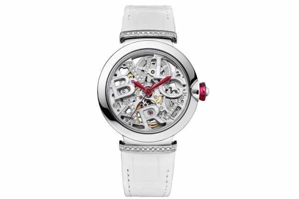 ブルガリ”純白の雪”モチーフの腕時計「ルチェア スケルトン」煌めくホワイトロゴをセット