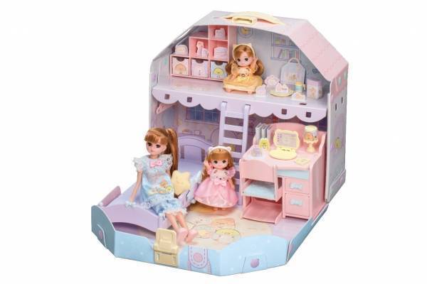 “すみっコぐらし×リカちゃん”のドールハウス、「しろくま」「ねこ」の部屋小物＆パジャマセットも