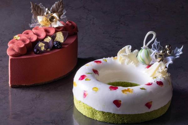 フォーシーズンズホテル京都のクリスマスケーキ2022、南仏の伝統菓子「モンテリマール」を京都風に