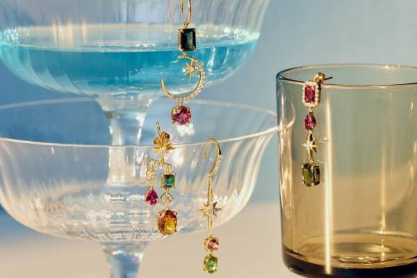 アルティーダ ウード22年クリスマスジュエリー、煌めくトルマリンの”1点物”ピアス&パールリング