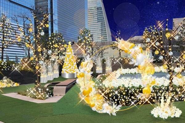 大名古屋ビルヂングのクリスマスイルミネーション、10万球のライト&amp;時間で光が変化するツリー