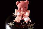 ルワンジュ東京22年クリスマスケーキ、“ピンクのクマ”を飾ったチョコケーキや“苺の森”ケーキなど