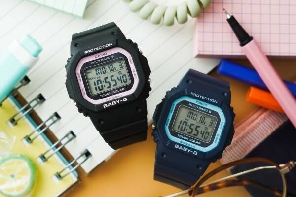BABY-G新作腕時計、“コンパクト＆スリム”なスクエア型ウオッチ