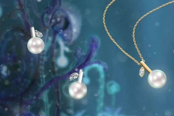 TASAKIの22年クリスマスジュエリー、オーナメント着想のパールペンダントや花モチーフのリング
