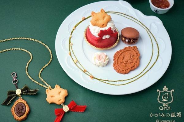 Q-pot CAFE.×辻村深月の小説『かがみの孤城』コラボメニュー、クッキー缶やスイーツプレート