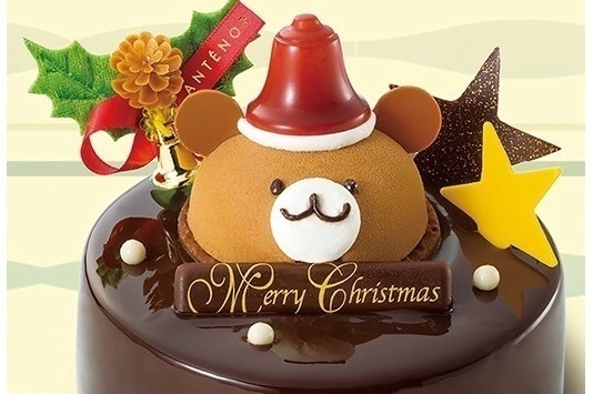近鉄百貨店の2022年クリスマスケーキ、“くまサンタ”を乗せたチョコ尽くしケーキなど