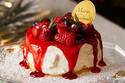 J.S. パンケーキ カフェ「ベリールージュパンケーキ」真っ赤なグラサージュで彩るクリスマスメニュー