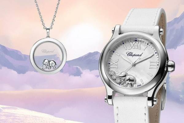 ショパールの22年クリスマス、クマが“くるくる動き回る”腕時計＆ペンダント